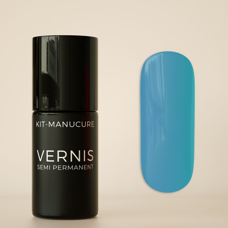 Vernis semi-permanent hema free Bleu