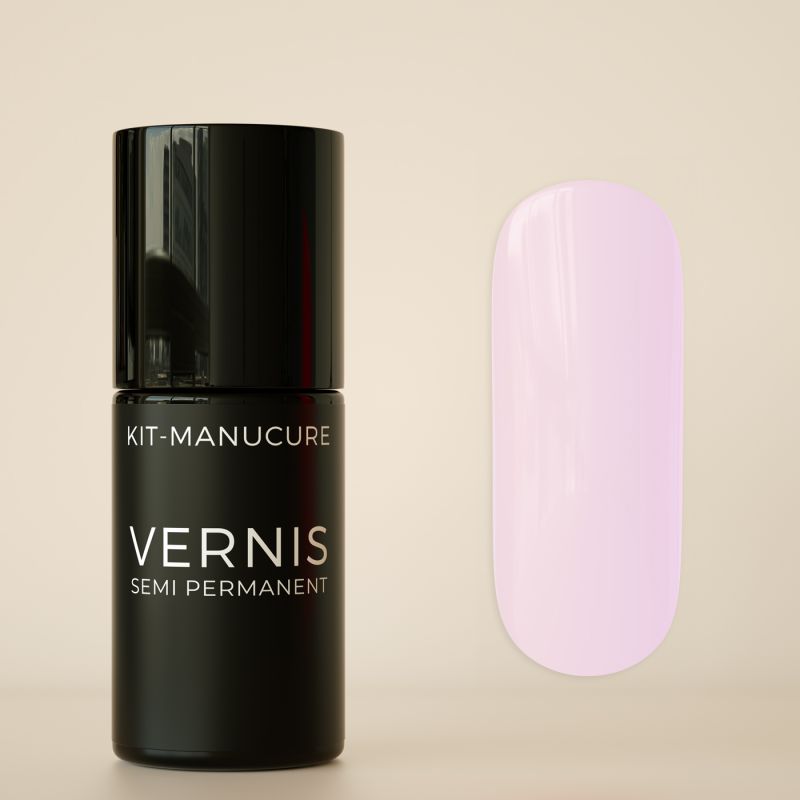 Vernis semi-permanent hema free Rose Parme